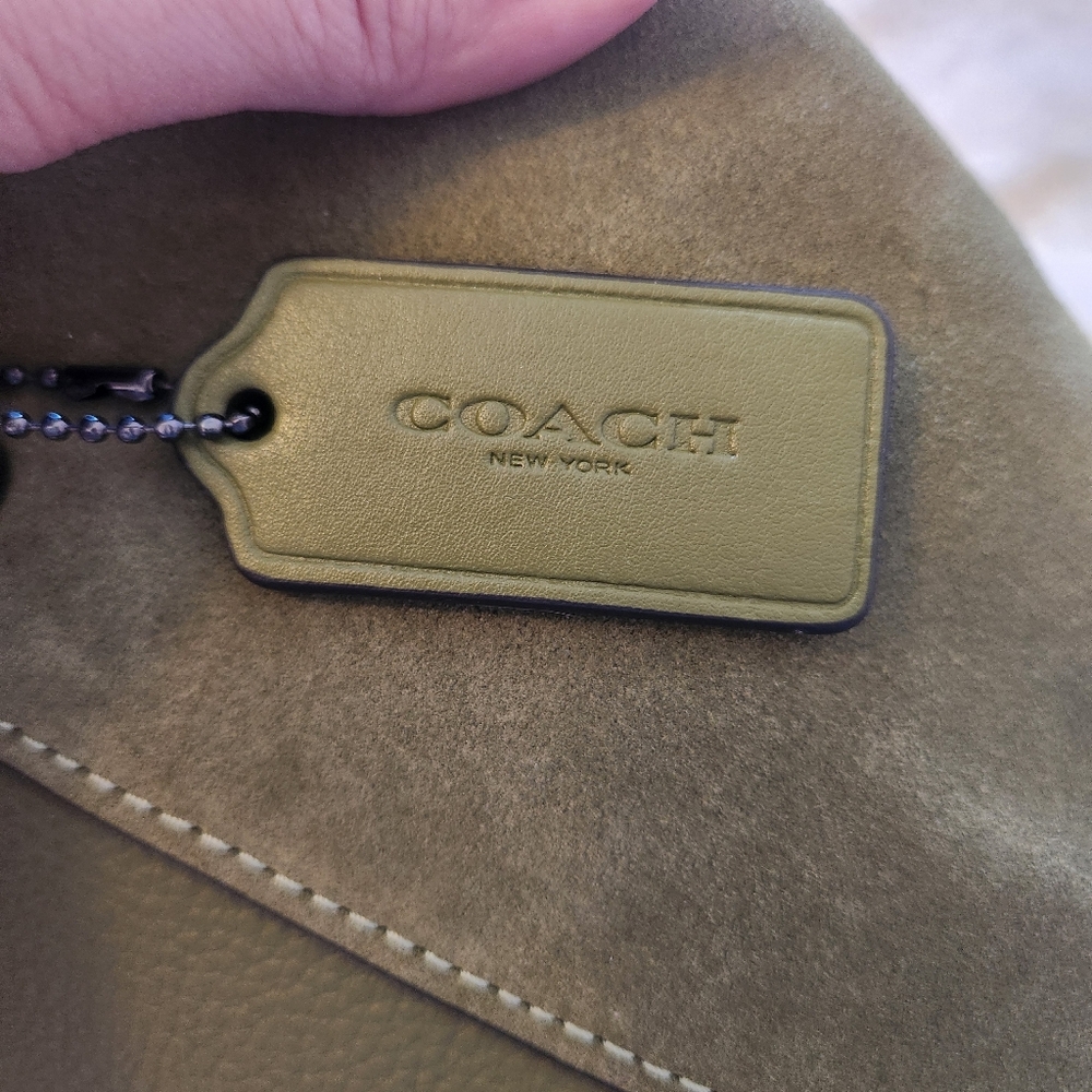 ​Rare Coach Madison Embossed Croc Leather Carryall 14601 - Gray /Hint of Purple - Picture 7 of 14